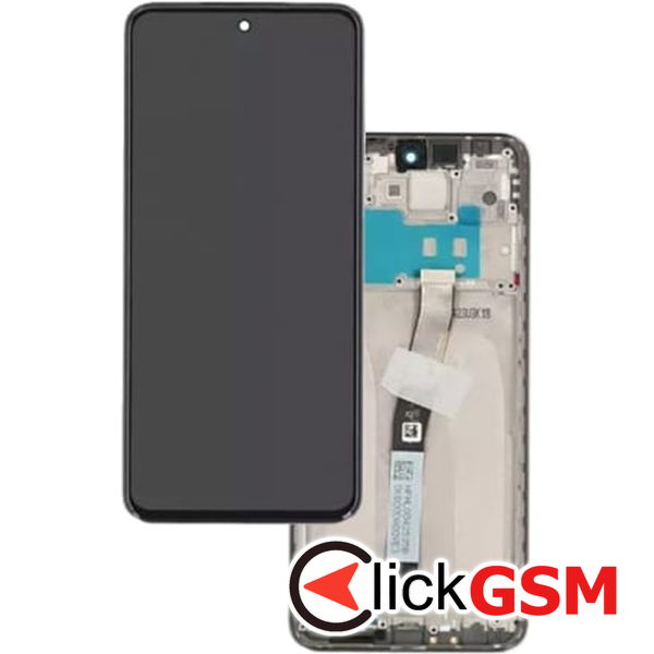 Piesa Piesa Display Original Cu Touchscreen Si Rama Alb Xiaomi Redmi Note 9 Pro 2dka