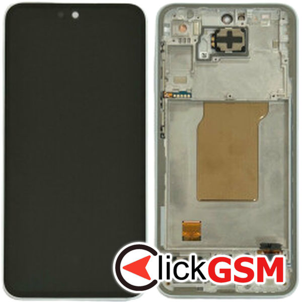 Piesa Display Original Cu Touchscreen Si Rama Albastru Samsung Galaxy A35 D54