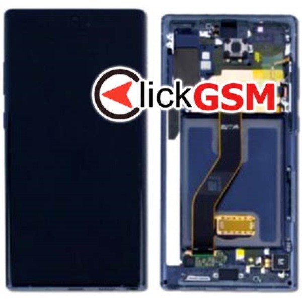 Piesa Display Original Cu Touchscreen Si Rama Albastru Samsung Galaxy Note10.plus 1njz