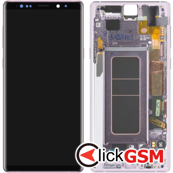 Piesa Display Original Cu Touchscreen Si Rama Albastru Samsung Galaxy Note9 2dou