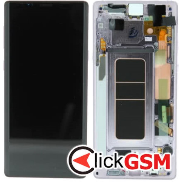 Piesa Display Original Cu Touchscreen Si Rama Albastru Samsung Galaxy Note9 3c29