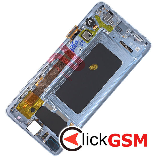 Piesa Display Original Cu Touchscreen Si Rama Albastru Samsung Galaxy S10.plus 4j4o