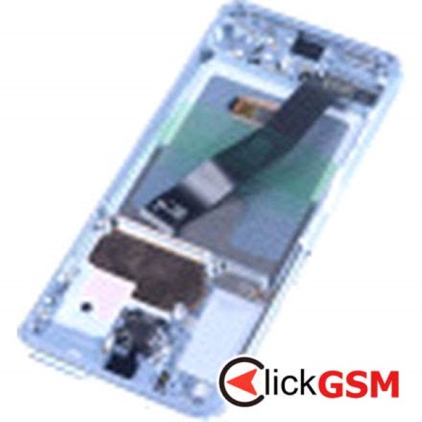 Piesa Display Original Cu Touchscreen Si Rama Albastru Samsung Galaxy S20 5g 2tq8