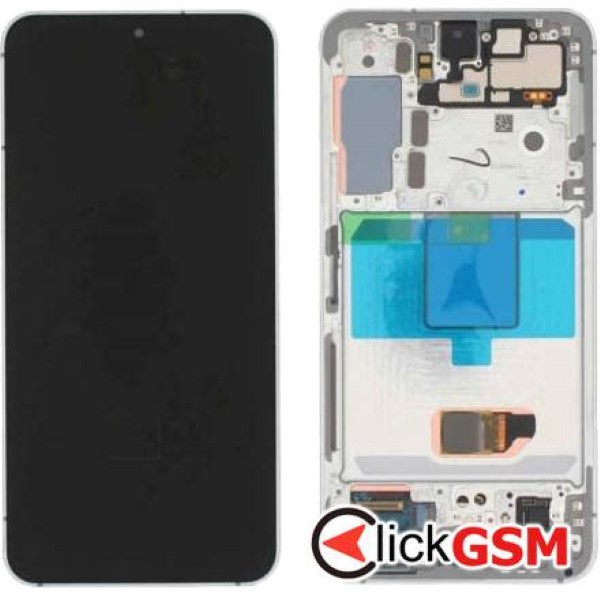 Piesa Display Original Cu Touchscreen Si Rama Albastru Samsung Galaxy S22 337a