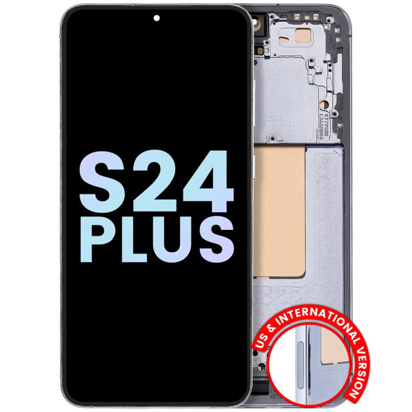 Samsung Galaxy S24+ · OLED Assembly With Frame For Samsung Galaxy S24 Plus 5G (US & International Version) (Service Pack) (Sapphire Blue)