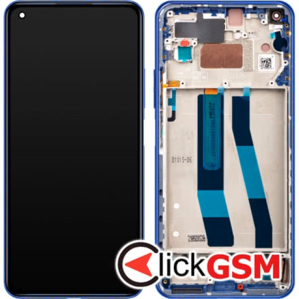 Piesa Display Original Cu Touchscreen Si Rama Albastru Xiaomi 11 Lite 5g Ne 1nop