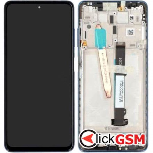 Piesa Display Original Cu Touchscreen Si Rama Albastru Xiaomi Poco X3 Nfc Klk