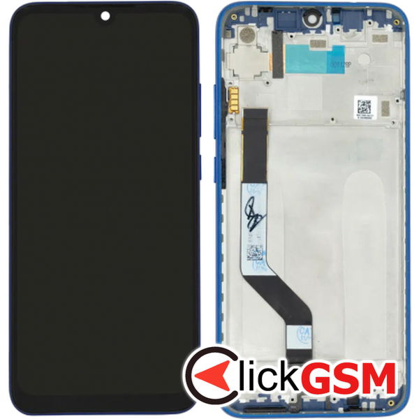 Piesa Display Original Cu Touchscreen Si Rama Albastru Xiaomi Redmi 7 2yij