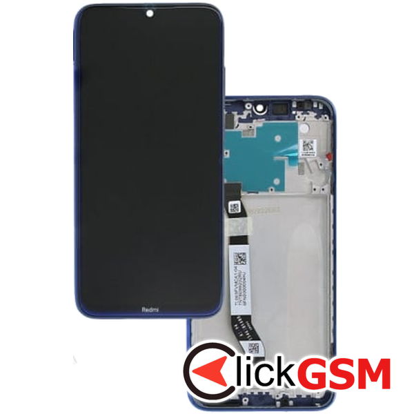 Piesa Display Original Cu Touchscreen Si Rama Albastru Xiaomi Redmi Note 8 2djp