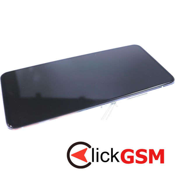 Piesa Display Original Cu Touchscreen Si Rama Argintiu Asus Zenfone 7 1jm7