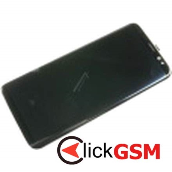 Piesa Display Original Cu Touchscreen Si Rama Argintiu Samsung Galaxy S8 67h