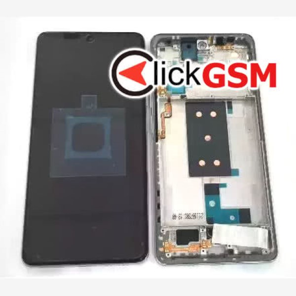 Piesa Display Original Cu Touchscreen Si Rama Argintiu Xiaomi 11t 3b0o