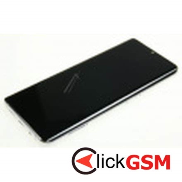 Piesa Display Original Cu Touchscreen Si Rama Argintiu Xiaomi Mi Note 10 6v9