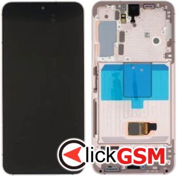 Piesa Display Original Cu Touchscreen Si Rama Auriu Roz Samsung Galaxy S22 1o3k