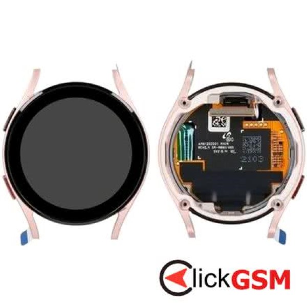 Piesa Display Original Cu Touchscreen Si Rama Auriu Roz Samsung Galaxy Watch 4 40mm 1i5p