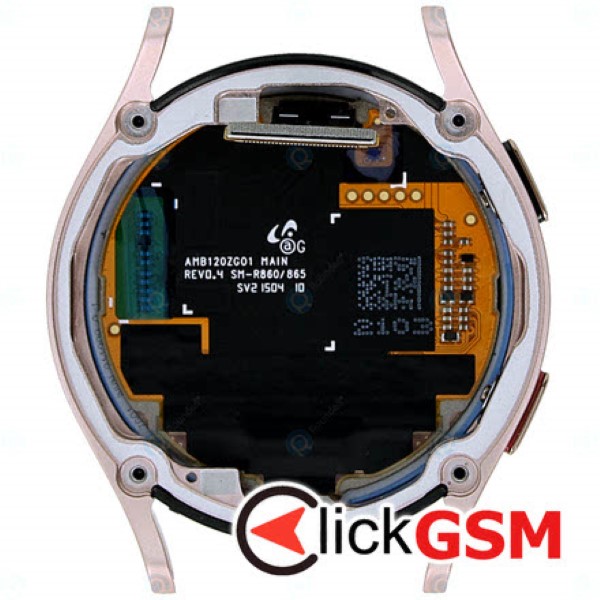 Piesa Display Original Cu Touchscreen Si Rama Auriu Roz Samsung Galaxy Watch 4 40mm 1jg5