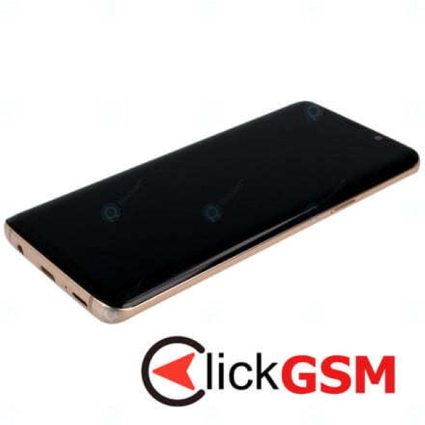 Piesa Display Original Cu Touchscreen Si Rama Auriu Samsung Galaxy S9 134p