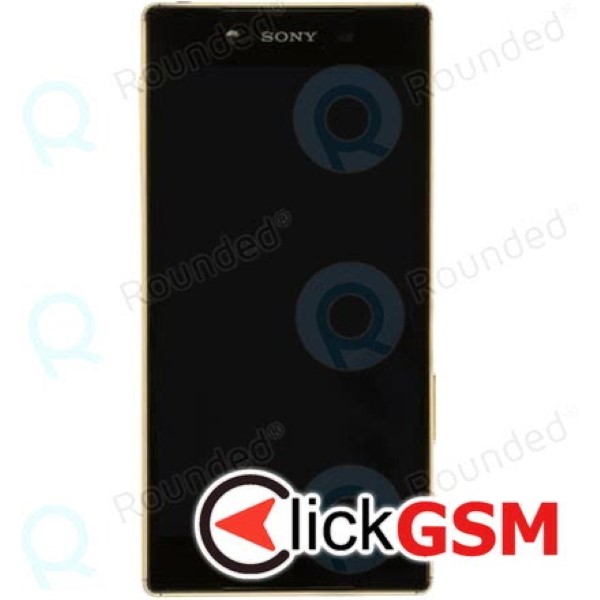 Piesa Display Original Cu Touchscreen Si Rama Auriu Sony Xperia Z5 Dual Zfs