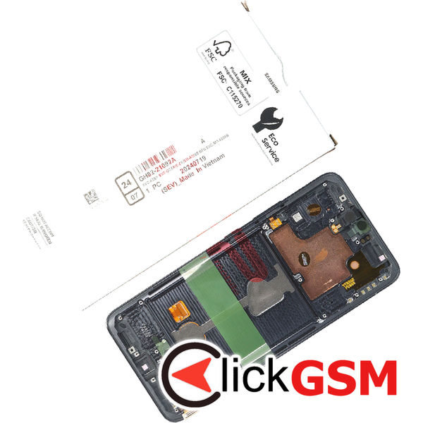 Piesa Display Original Cu Touchscreen Si Rama Black Samsung Galaxy A90 4iy2