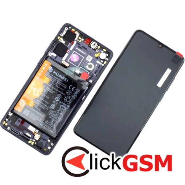 Piesa Display Original Cu Touchscreen Si Rama Blue Huawei P30 4m2c