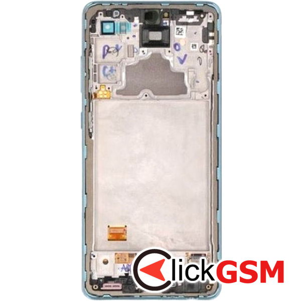 Piesa Display Original Cu Touchscreen Si Rama Blue Samsung Galaxy A72 415p