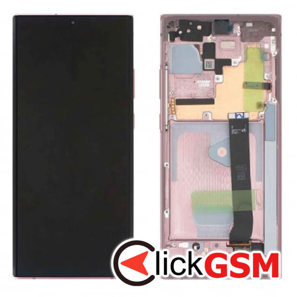 Piesa Display Original Cu Touchscreen Si Rama Bronze Samsung Galaxy Note20 Ultra 5g Bzh