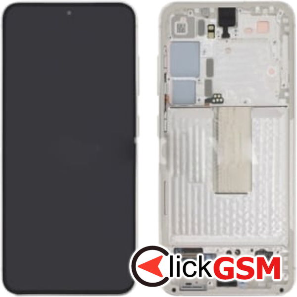 Piesa Display Original Cu Touchscreen Si Rama Cream Samsung Galaxy S23 2do6