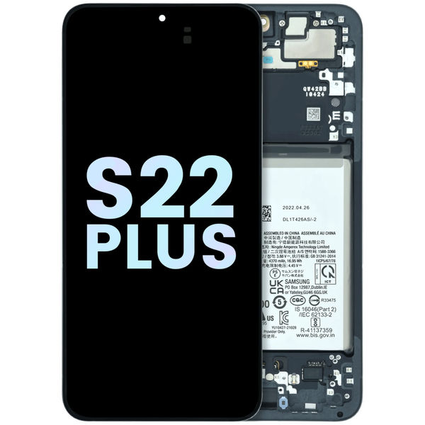 Samsung Galaxy S22+ · OLED Assembly With Frame For Samsung Galaxy S22 Plus 5G (US & International) (Service Pack) (Graphite)