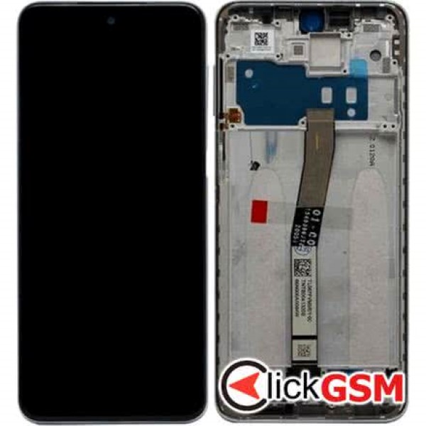 Piesa Piesa Display Original Cu Touchscreen Si Rama Gri Xiaomi Redmi Note 9 Pro 1f7n