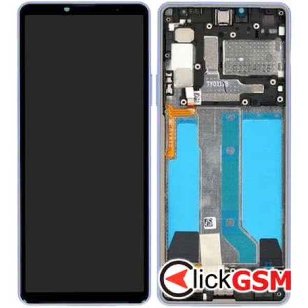 Piesa Display Original Cu Touchscreen Si Rama Lavender Sony Xperia 10 Iv 2g4g