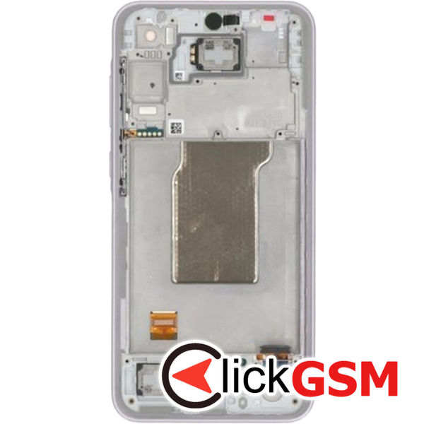 Piesa Display Original Cu Touchscreen Si Rama Lila Samsung Galaxy A35 2d1v