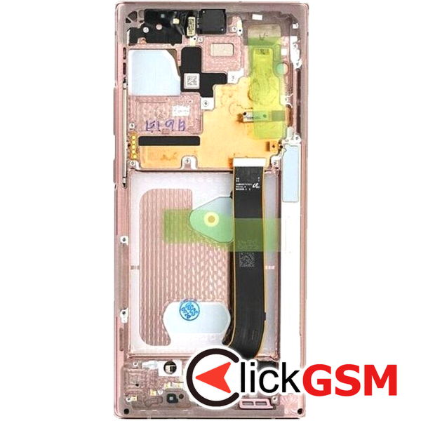 Piesa Display Original Cu Touchscreen Si Rama Maro Auriu Samsung Galaxy Note20 Ultra 407v