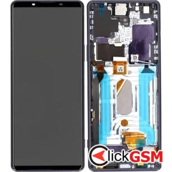 Piesa Display Original Cu Touchscreen Si Rama Mov Sony Xperia 1 Iii 2g5x