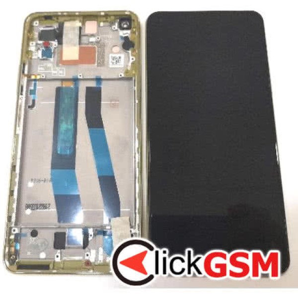 Piesa Display Original Cu Touchscreen Si Rama Negru Galben Xiaomi Mi 11 Lite 37uh