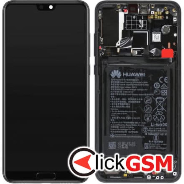 Piesa Display Original Cu Touchscreen Si Rama Negru Huawei P20 Pro 43jc