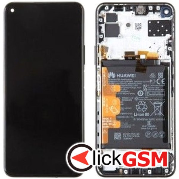 Piesa Display Original Cu Touchscreen Si Rama Negru Huawei P40 Lite 5g 4pir