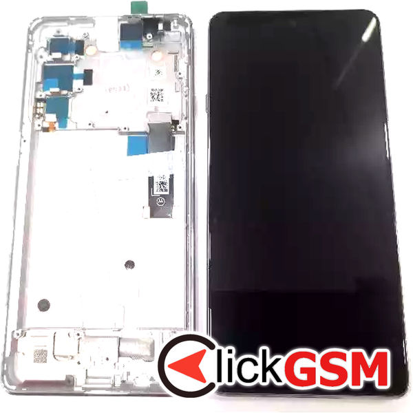 Piesa Display Original Cu Touchscreen Si Rama Negru Motorola Edge 20 31or