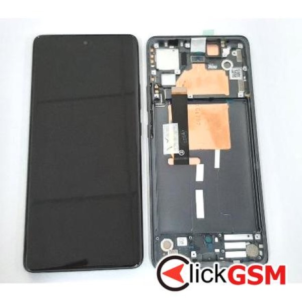 Piesa Display Original Cu Touchscreen Si Rama Negru Motorola Edge 30 Fusion 31oq