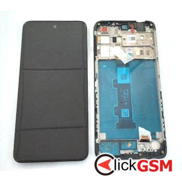 Piesa Display Original Cu Touchscreen Si Rama Negru Motorola Moto E20 31no