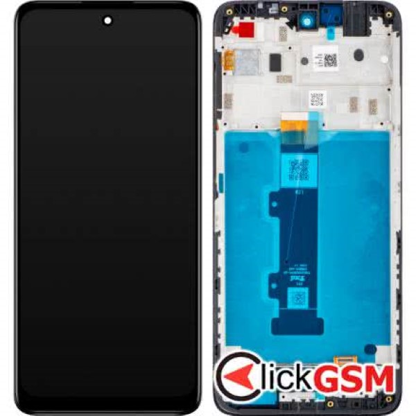 Piesa Display Original Cu Touchscreen Si Rama Negru Motorola Moto E32s 2xgs