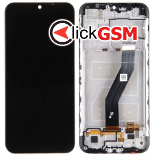 Piesa Display Original Cu Touchscreen Si Rama Negru Motorola Moto E6s Zvu