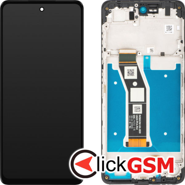 Piesa Display Original Cu Touchscreen Si Rama Negru Motorola Moto G04s 47df