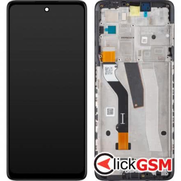 Piesa Display Original Cu Touchscreen Si Rama Negru Motorola Moto G51 5g 1t0c