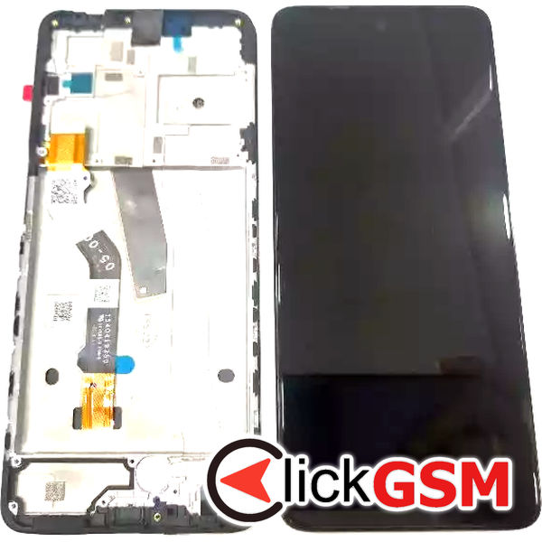 Piesa Display Original Cu Touchscreen Si Rama Negru Motorola Moto G51 5g 31nr