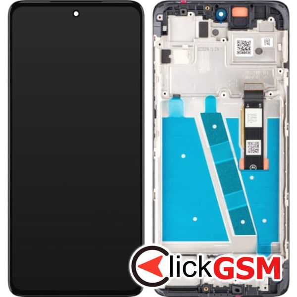 Piesa Display Original Cu Touchscreen Si Rama Negru Motorola Moto G72 2dkw