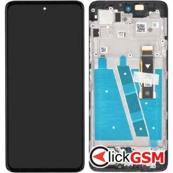 Piesa Display Original Cu Touchscreen Si Rama Negru Motorola Moto G72 31y7