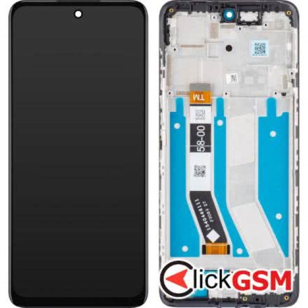 Piesa Display Original Cu Touchscreen Si Rama Negru Motorola Moto G73 5g 2xh3