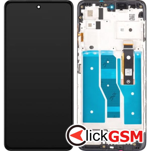 Piesa Display Original Cu Touchscreen Si Rama Negru Motorola Moto G82 2vnp