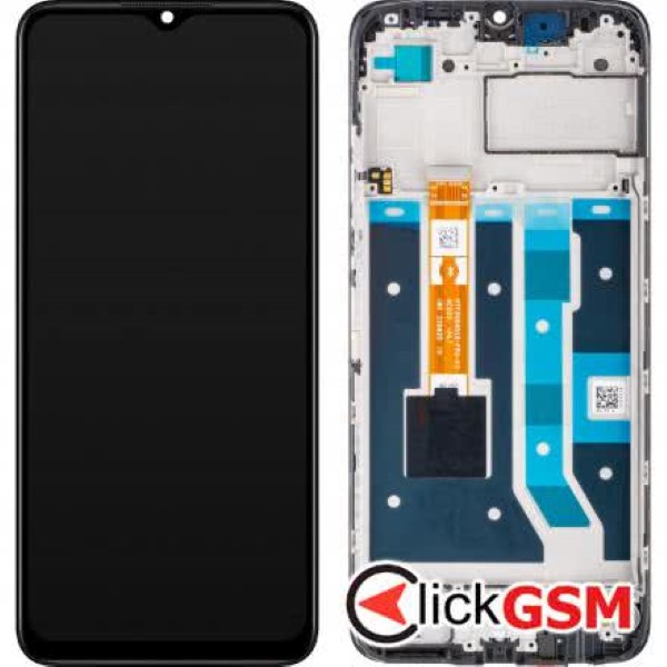 Piesa Display Original Cu Touchscreen Si Rama Negru Oppo A17 1wfq