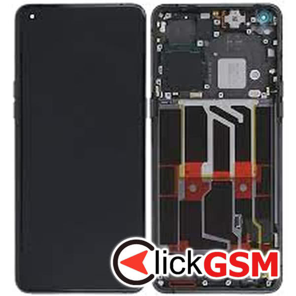 Piesa Display Original Cu Touchscreen Si Rama Negru Oppo Find X5 Pro 32iv